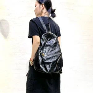 Leather Women's Bag Retro Top Layer Cowhide Backpack Bag Travel Fashion and Trendy Bag