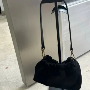 New Vintage Suede Cowskin Women Bucket Single Shoulder Bag Casual Genuine Leather Office Ladies Design Underarm Crossbody Bag