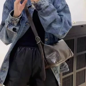 2026 New Design, PU Leather, Baguette Bag, Fashion Handbag, Zipper Closure, Ladies Crossbody Bag, Ideal for Daily Use and Gifts