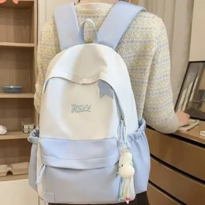 New Female Fashion Men High Capacity Waterproof College Backpack Trendy Women Laptop School Bags Cute Girl Travel Book Bag Cool