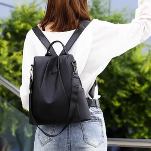 Korean Style Fashion Anti Theft Travel Backpack Canvas Oxford Casual Rucksack for Women Men 1150